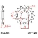 JT SPROCKETS JTF1537.17RB : Piñón con goma anti-ruido JT SPROCKETS acero 1537 - 525