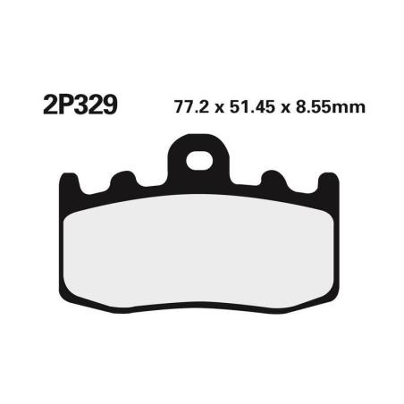 NISSIN 2P-329ST : Juego pastillas de freno NISSIN 2P329ST Del. BMW