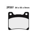 NISSIN 2P-207NS : Juego pastillas de freno NISSIN 2P207NS Del. FJ1100 83