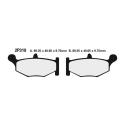 NISSIN 2P-319NS : Juego pastillas de freno NISSIN 2P319NS Tra. GSXR600-750 06