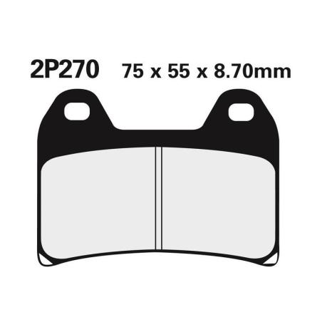 NISSIN 2P-270ST : Juego pastillas de freno NISSIN 2P270ST Del. RS250 97-02