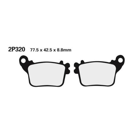 NISSIN 2P-320ST : Juego pastillas de freno NISSIN 2P320ST Tra. CBR1000RR 06
