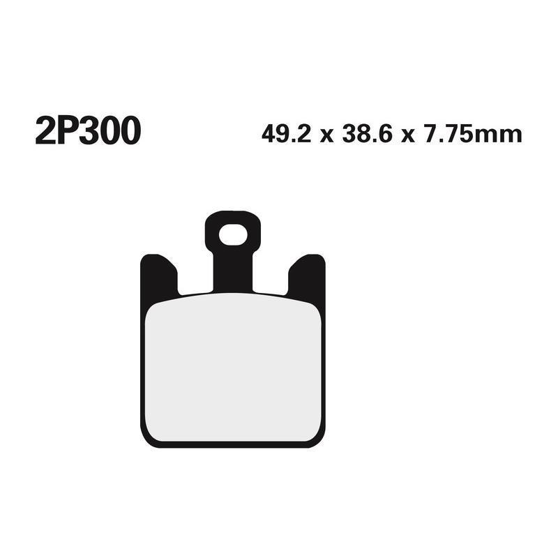 NISSIN 2P-300ST : Juego pastillas de freno NISSIN 2P300ST Del. ZX10-R 04-07