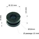 TOURMAX GRM-102/10 : Silentblock Honda CR80R '92-02/Radiador 19051-KA3-830 GRM-102/10 (Juego de 10)