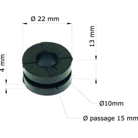 TOURMAX GRM-102/10 : Silentblock Honda CR80R '92-02/Radiador 19051-KA3-830 GRM-102/10 (Juego de 10)