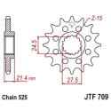 JT SPROCKETS JTF709.16 : Piñón JT 709 de acero con 16 dientes