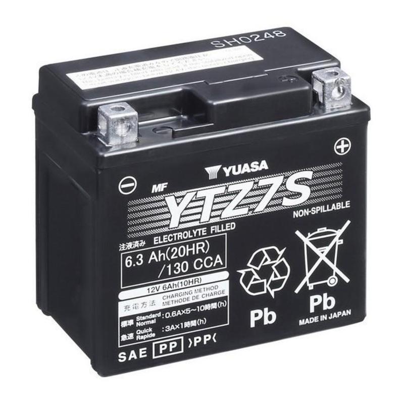 YUASA YU-YTZ7V-WC : Batería YUASA Sin mantenimiento activada de fábrica  - YTZ7V FA