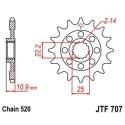 JT SPROCKETS JTF707.14 : Piñón JT 707 de acero con 14 dientes