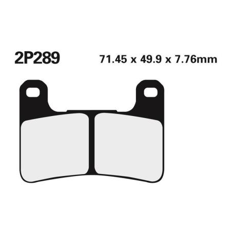 NISSIN 2P-289ST : Juego pastillas de freno NISSIN 2P289ST Del. Z1000 10-15