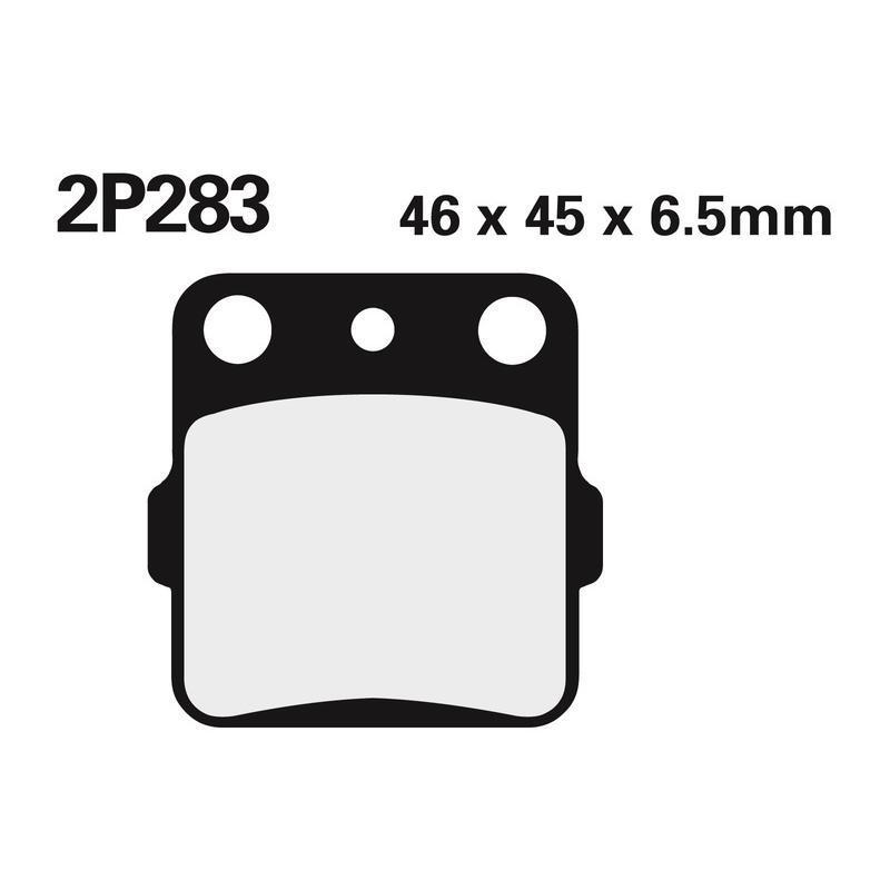 NISSIN 2P-283ST : Juego pastillas de freno NISSIN 2P283ST Tra. YZ85 02-15