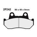 NISSIN 2P-242NS : Juego pastillas de freno NISSIN 2P-242NS Del. VT1100C 87-94