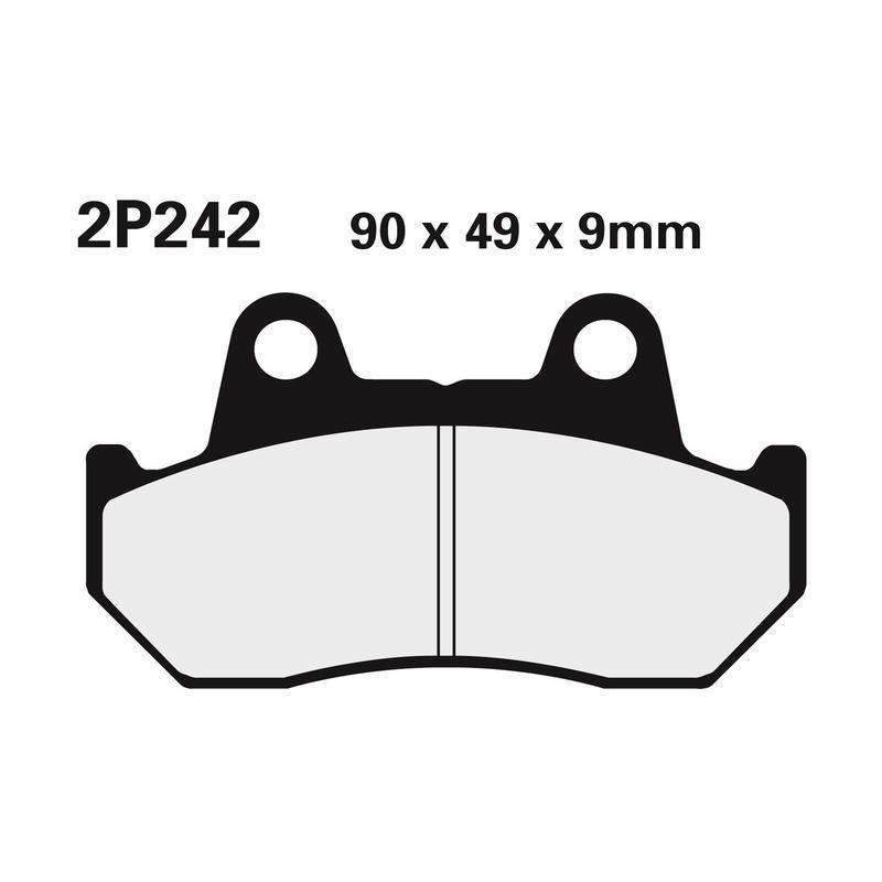 NISSIN 2P-242NS : Juego pastillas de freno NISSIN 2P-242NS Del. VT1100C 87-94