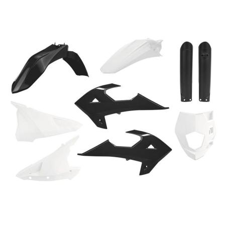 POLISPORT 91037 : Kit de plásticos Polisport, GASGAS EC/EC-E, negro/blanco