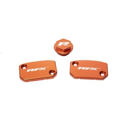RFX FXRC5200099OR : Kit de tapa de depósito RFX Pro (naranja) - KTM SX/SXF (freno y embrague Brembo)