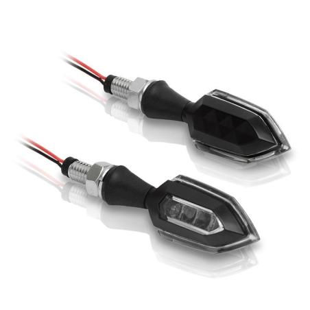 V PARTS ST-01264LEDE : Juego de intermitentes LED V PARTS Zinc 12V / 1,6W (62x23mm)