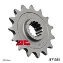 JT SPROCKETS JTF1381.16RB : Piñón con goma anti-ruido JT SPROCKETS acero 1381 - 520