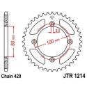 JT SPROCKETS JTR1214.38 : Corona JT 1214 de acero con 38 dientes