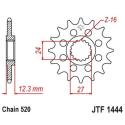 JT SPROCKETS JTF1444.16 : Piñón JT 1444 de acero con 16 dientes