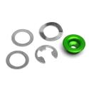 NG BRAKE DISC RECBUL030A : Casquillo de aluminio verde para disco de freno flotante NG