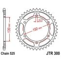 JT SPROCKETS JTR300.48ZBK : Corona JT 300 de zinc negro con 48 dientes