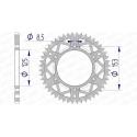 AFAM 11212+47 : Corona AFAM aluminio ultraligera 11212 - Paso 520