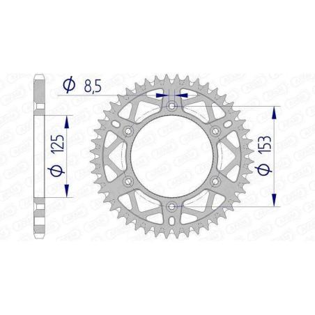 AFAM 11212+47 : Corona AFAM aluminio ultraligera 11212 - Paso 520
