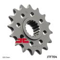 JT SPROCKETS JTF704.17RB : Piñón con goma anti-ruido JT SPROCKETS acero 704 - 525