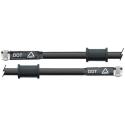 VENHILL 3H0825-BK : Latiguillo metálico negro Venhill 825mm tuercas cromadas