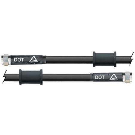 VENHILL 3H0825-BK : Latiguillo metálico negro Venhill 825mm tuercas cromadas