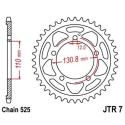 JT SPROCKETS JTR7.44ZBK : Corona JT 7 de zinc negro con 44 dientes