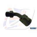 VENHILL E645/BK : Conector 45° Venhill negro