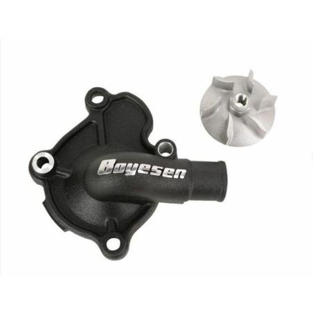 BOYESEN WPK-07AB : Tapa bomba de agua + hélice BOYESEN Supercooler negro