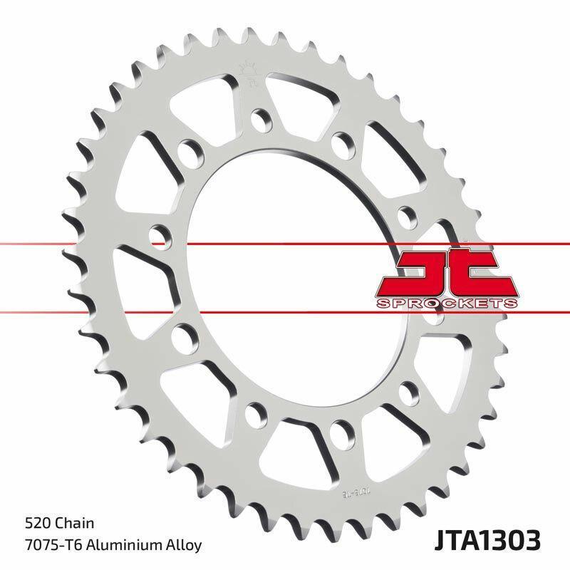 JT SPROCKETS JTA1303.43BLK : Corona JT Aluminio negro JT 1303 con 43 dientes