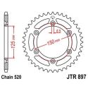 JT SPROCKETS JTR897.40ZBK : Corona JT 897 de zinc negro con 40 dientes