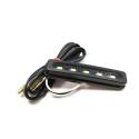 V PARTS ST-70017ALEDE : Luz de matricula LED V Parts Universal con tornillos 12V0.5W 68,5x15mm