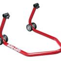 BIKE LIFT  : Caballete trasero BIKE LIFT universal rojo con soportes de goma en L""