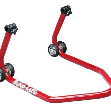 BIKE LIFT  : Caballete trasero BIKE LIFT universal rojo con soportes de goma en L""
