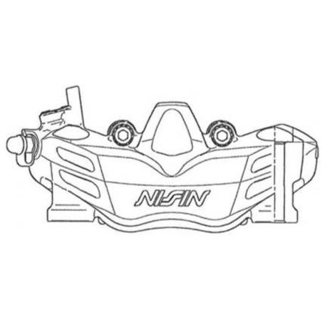 NISSIN N4RC1-108BL : Pinza de freno de 4 pistones radial NISSIN izquierda
