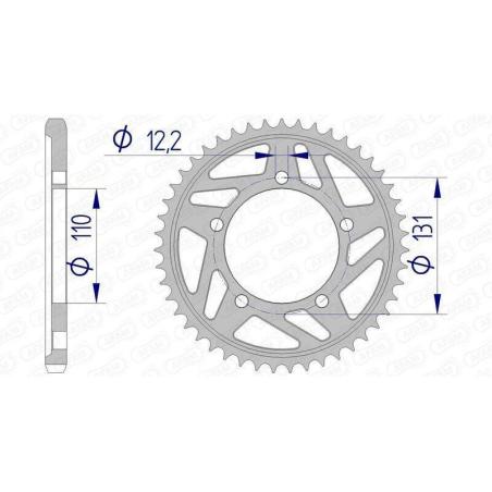 AFAM 165800-46 : Corona AFAM aluminio 165800 - Paso 525