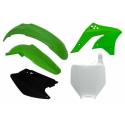 RACETECH R-KITKXF-OEM-505 : RACETECH Plastic Kit OEM Colour (2008) Green/Black Kawasaki KX-F250