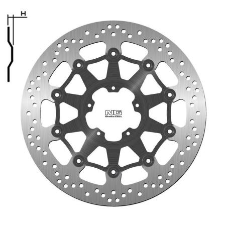 NG BRAKE DISC 1517 : Disco de freno NG BRAKES redondo flotante