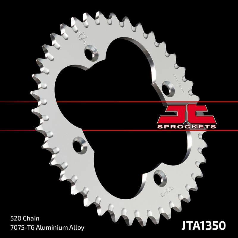 JT SPROCKETS JTA1350.38BLK : Corona JT Aluminio negro JT 1350 con 38 dientes