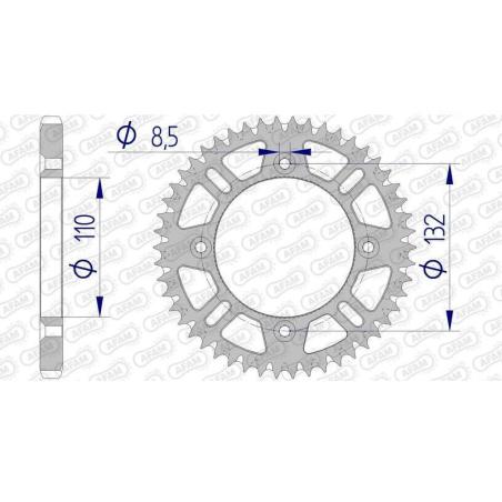 AFAM 72102+51 : Corona AFAM aluminio ultraligera autolimpiable 72102 - Paso 428
