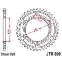 JT SPROCKETS JTR899.42ZBK : Corona JT 899 de zinc negro con 42 dientes
