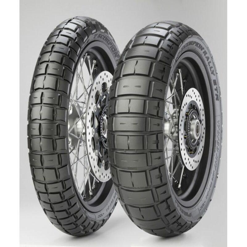 PIRELLI 2808100 : Neumático PIRELLI SCORPION RALLY STR (F) Standard 110/70 R 17 M/C 54H TL M+S