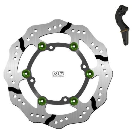 NG BRAKE DISC 1325XBHK16 : Kit disco de freno sobredimensionado NG BRAKES ondulado flotante