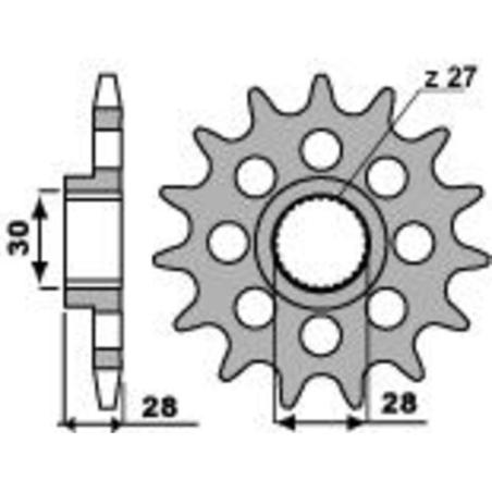 PBR 2148 18 18NC : Piñón PBR acero estándar 2148 - 525
