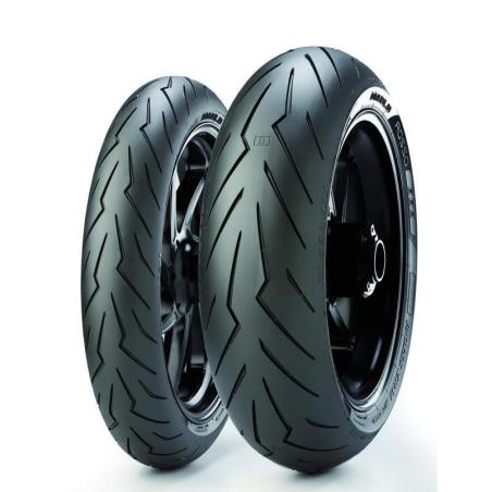 PIRELLI 3243700 : Neumático PIRELLI DIABLO ROSSO III (D) standard 180/55 ZR 17 M/C (73W) TL