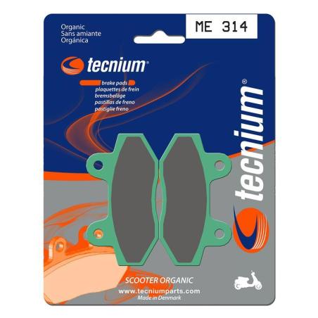 TECNIUM ME314 : Pastillas de freno Tecnium Scooter orgánicas ME314