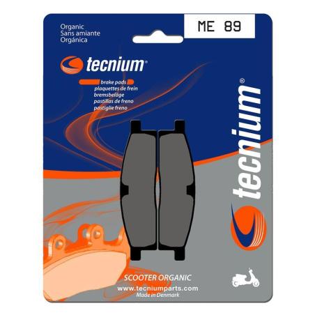 TECNIUM ME89 : Pastillas de freno Tecnium Scooter orgánicas ME89